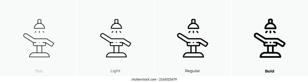 operating room icon. Linear style sign isolated on white background. Vector illustration.