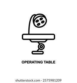 Operating room icon. Linear vector illustration from health collection. Outline operating room icon vector. Thin line symbol for use on web and mobile apps, logo, print media.