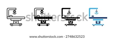 Operating Room icon set multiple style collection