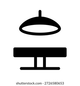 Illustration zum Design des Vektorsymbols des Operationssaals