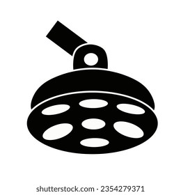 Operating room light icon. Surgery lamp room vector icon for web design isolated on white background.