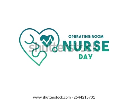 Operating Room Nurse Day. Gradient colors. Eps 10.