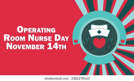 Operating Room Nurse Day vector banner design. Happy Operating Room Nurse Day modern minimal graphic poster illustration.