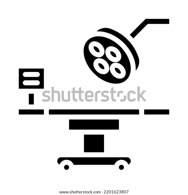 Operating Room Solid Icons Equipment Medical Stock Vector (Royalty Free ...
