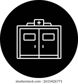 Operating Room vector icon. Can be used for printing, mobile and web applications.