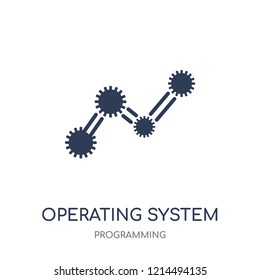 Operating system icon. Operating system linear symbol design from Programming collection. Simple outline element vector illustration on white background.