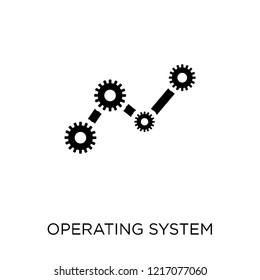 Operating system icon. Operating system symbol design from Programming collection. Simple element vector illustration on white background.