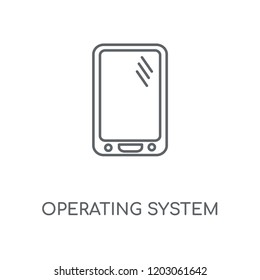 Operating System linear icon. Operating System concept stroke symbol design. Thin graphic elements vector illustration, outline pattern on a white background, eps 10.