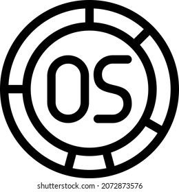 Operating System Outline Vector Icon Design
