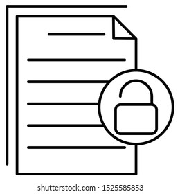 Operating System Security permissions Access Control List.  Vector Icon Concept Design