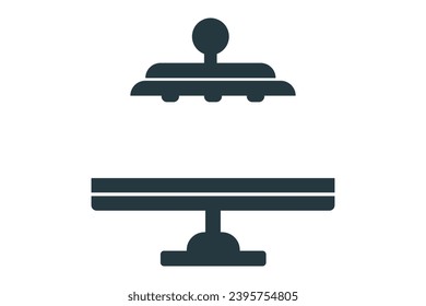 Operating table icon. Surgery room sign design vector ilustration.