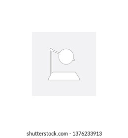 operating table icon vector