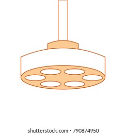 operating theater lamp icon