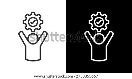 Operating White Icon Set Vector