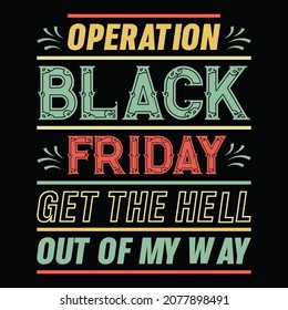 Plantilla de camiseta de la operación Black Friday