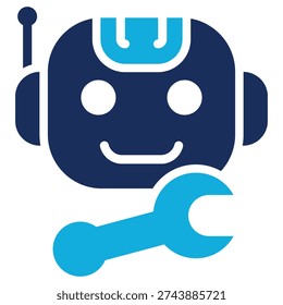 Operation Bot Icon Element For Design