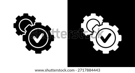 Operation icon black and white filled.