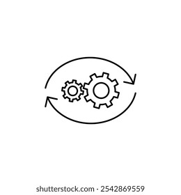 Operation icon. filled and line stroke icons