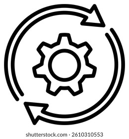 Operation icon line vector illustration