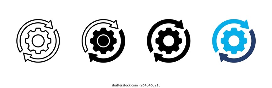 Operation icon sheet multiple style collection