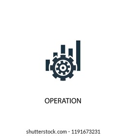 Operation Icon. Simple Element Illustration. Operation Concept Symbol Design. Can Be Used For Web And Mobile.