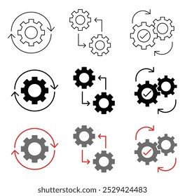Operation icon in vector format