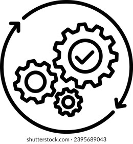 operation icon vector production symbol