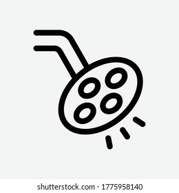 Operation Light Line Icon - Vector Illustration