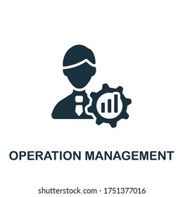 Operation Management icon. Simple element from company management collection. Creative Operation Management icon for web design, templates, infographics and more