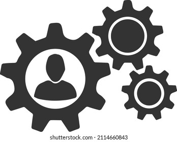 Operation process icon vector, process icon vector 