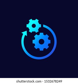 Operation or project icon, vector
