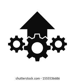 Operation project, update process, install new software, operating system, update support, setting options, maintenance, adjusting app, service concept – stock vector