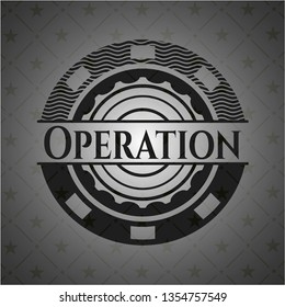 Operation retro style black emblem