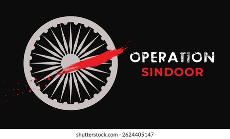 Operation Sindoor India vs Pakistan Poster Illustration 