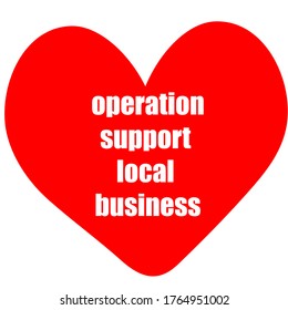  operation support local business red heart