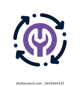 ícone duotônico do sistema operacional. Ícone vetorial moderno e elegante para sites, aplicativos móveis, materiais de marketing e design corporativo. Totalmente dimensionável e pronto para uso.