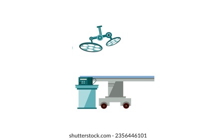 Operation theater vector illustration .