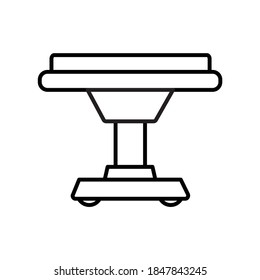 Operationstheater-Bed-Front-View-Symbol