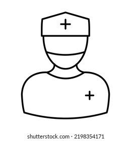 Operation theatre Line Vector Icon easily modified
