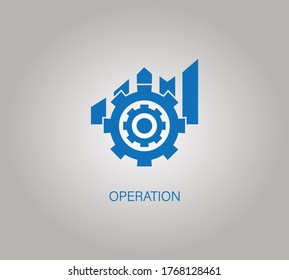 Operation vector icon. Simple element illustration. operation concept symbol design.