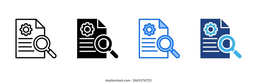Operational Clarity icon set multiple style collection