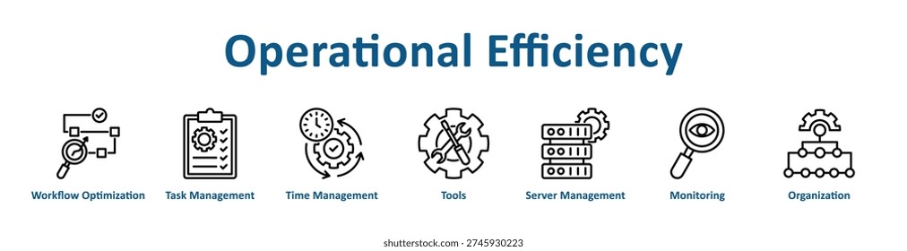 -Operational Efficiency icon banner and collection