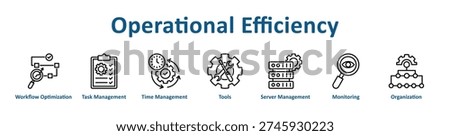 -Operational Efficiency icon banner and collection
