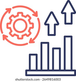 Operational Efficiency Icon Element for Design