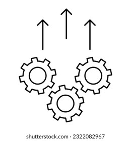 Operational excellence, efficiency icon illustration on white background..eps