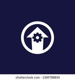 Operational excellence, efficient production icon