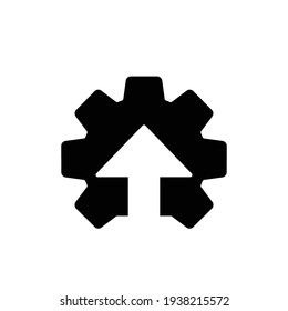 Symbol für Operative Spitzenleistung Einfaches Symbol im soliden Stil. Optimieren Sie Technologie, Innovation, Produktionswachstum. Vektorgrafik einzeln auf weißem Hintergrund. EPS10.