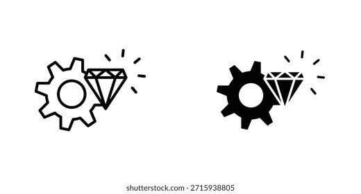 Colección de diseño de íconos de excelencia operativa. Signo y Vector para diseños de interfaz de usuario