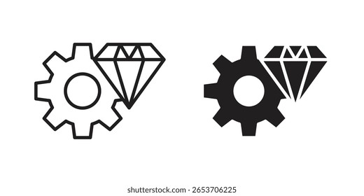 Elemento de diseño de icono de excelencia operativa. Trazo editable. Vector