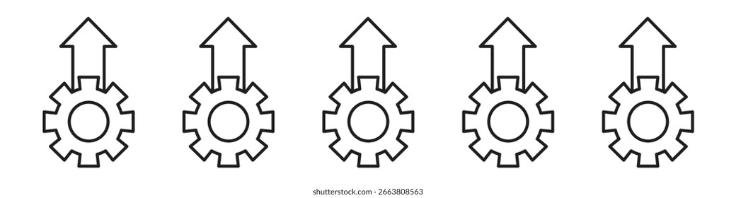 Diseño de ícono de excelencia operativa, logotipo, App, interfaz de usuario. Ilustración vectorial, EPS
